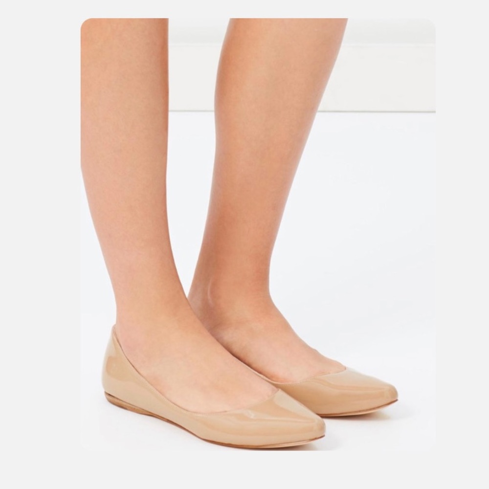 Nine West taupe speak up flats